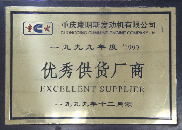 1999年荣获优秀供货厂商(shāng)